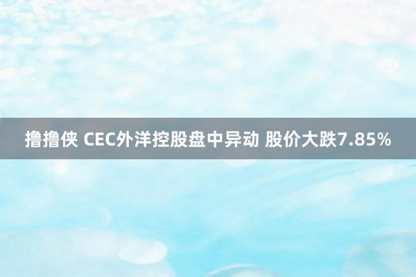 撸撸侠 CEC外洋控股盘中异动 股价大跌7.85%