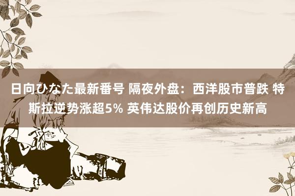 日向ひなた最新番号 隔夜外盘：西洋股市普跌 特斯拉逆势涨超5% 英伟达股价再创历史新高