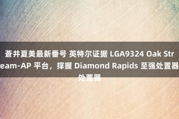 蒼井夏美最新番号 英特尔证据 LGA9324 Oak Stream-AP 平台，撑握 Diamond Rapids 至强处置器