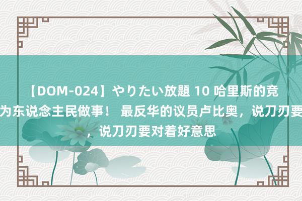 【DOM-024】やりたい放題 10 哈里斯的竞选标语是，为东说念主民做事！ 最反华的议员卢比奥，说刀刃要对着好意思